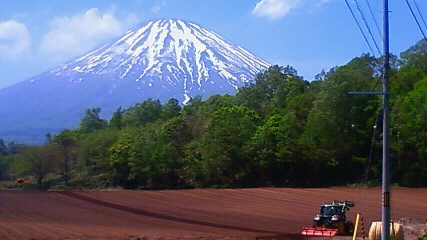 春の羊蹄山、蝦夷富士。ホンモノの富士山に負けない美しさです！