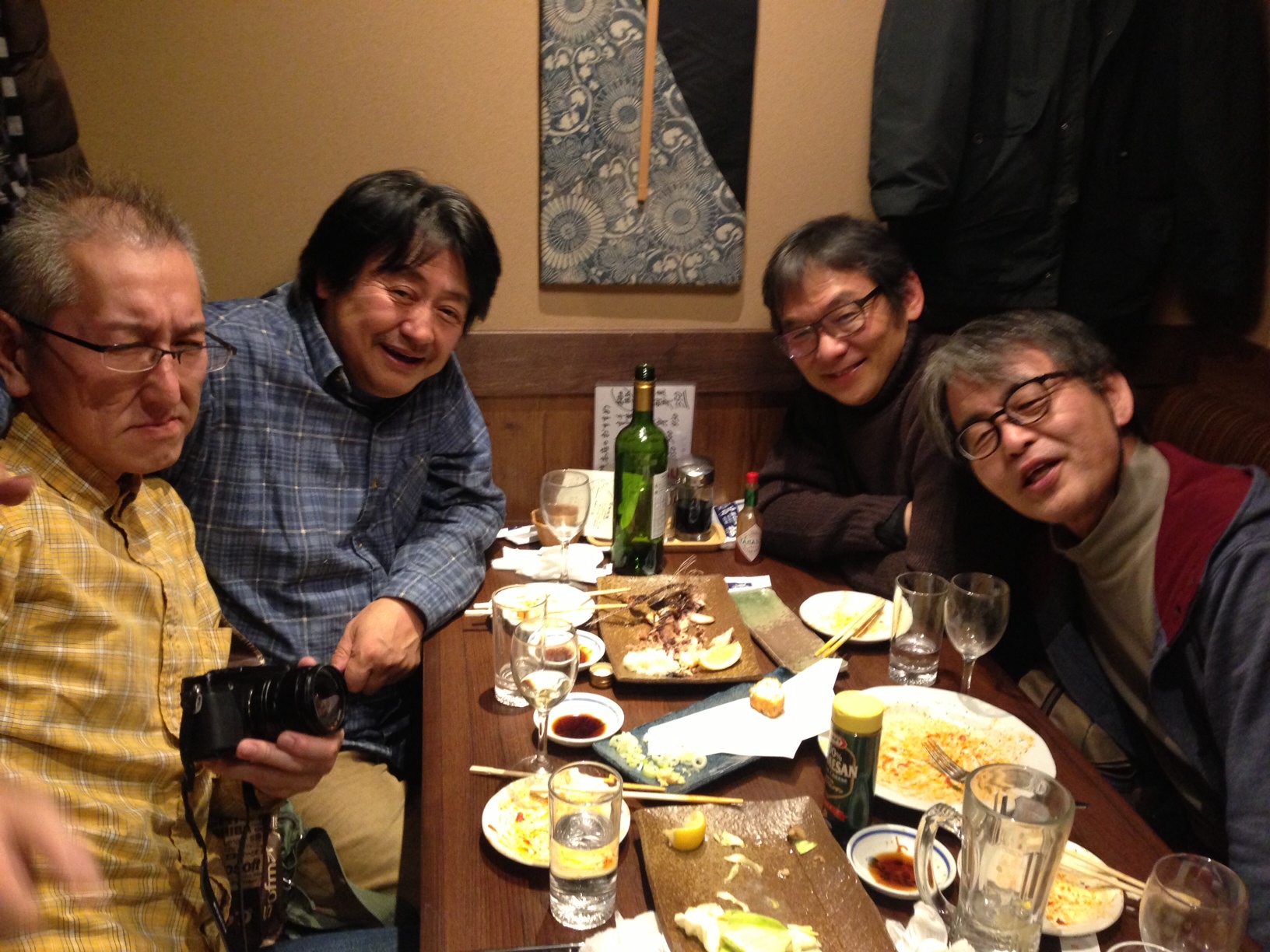左からエターナルラインプロジェクト・神山さん、BOSS、医学博士・川嶋朗先生、真田プロジェクトメンバー・山崎健さん。